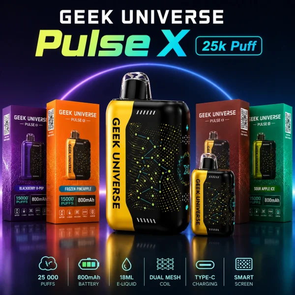 GEEK Universe disposable vape - up to 25,000 puffs